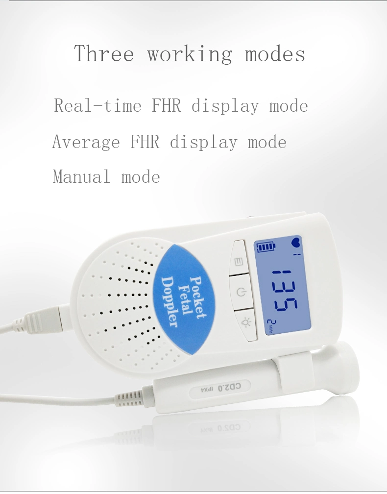 Manufacture Medical Grace Normal Pregnancy Heart Bit Baby Heartbeat Doppler Fetal Monitor