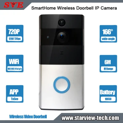 Überwachung 720p CCTV Smart Home Wireless Video Türklingel Sicherheit IP-Kamera